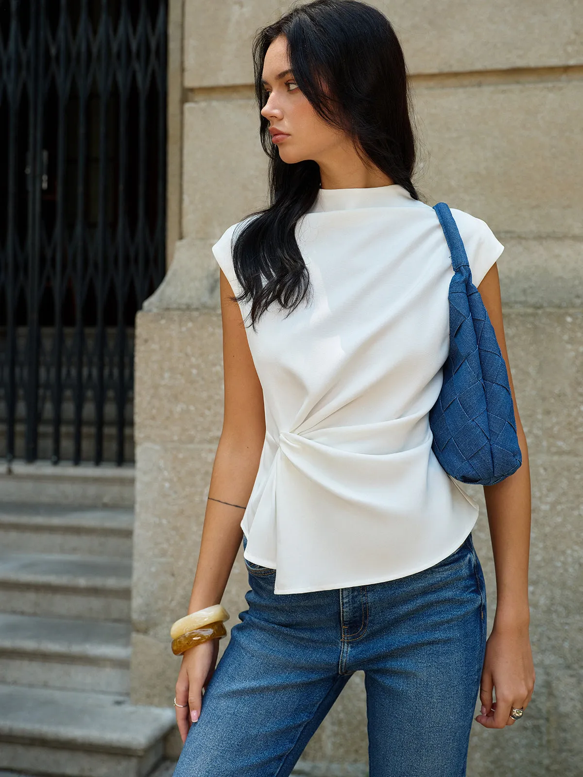 Sleeveless Ruched Top sold by COMMENSE product image thumbnail 5