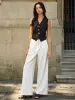 Metal Decor V-Neck Vest sold by COMMENSE