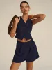 Sleeveless V-Neck Blazer and Shorts Set sold by COMMENSE