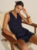 Sleeveless V-Neck Blazer and Shorts Set sold by COMMENSE
