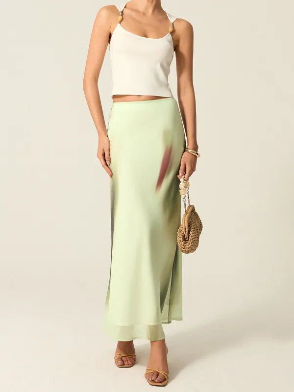 Printed Maxi Skirt sold by COMMENSE