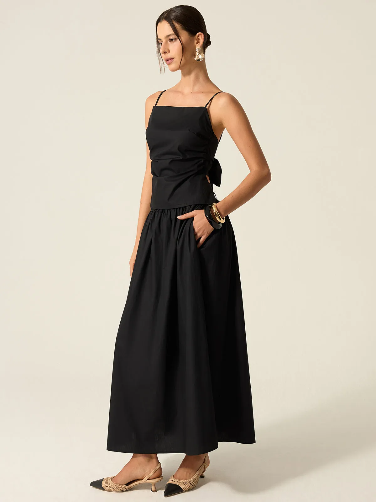 Spaghetti Strap Backless Skirt Set sold by COMMENSE product image thumbnail 5