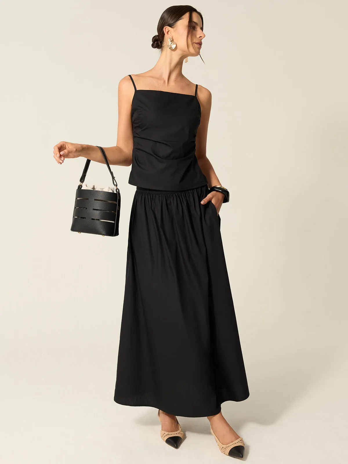 Spaghetti Strap Backless Skirt Set sold by COMMENSE product image thumbnail 4