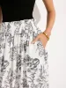 Pocketed Floral Print Maxi Skirt sold by COMMENSE
