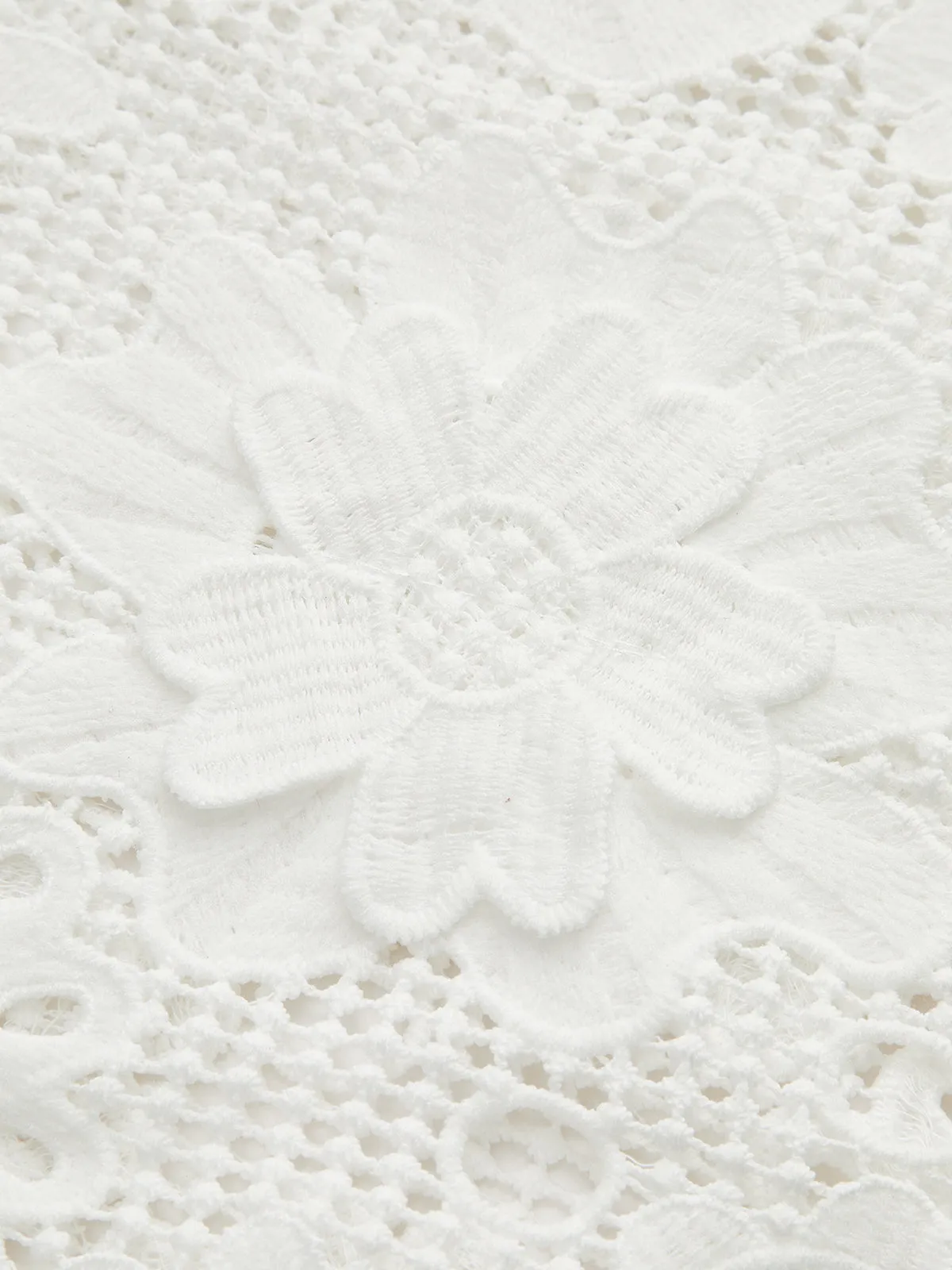 Semi Sheer 3D Flowers Mini Dress sold by COMMENSE product image thumbnail 3