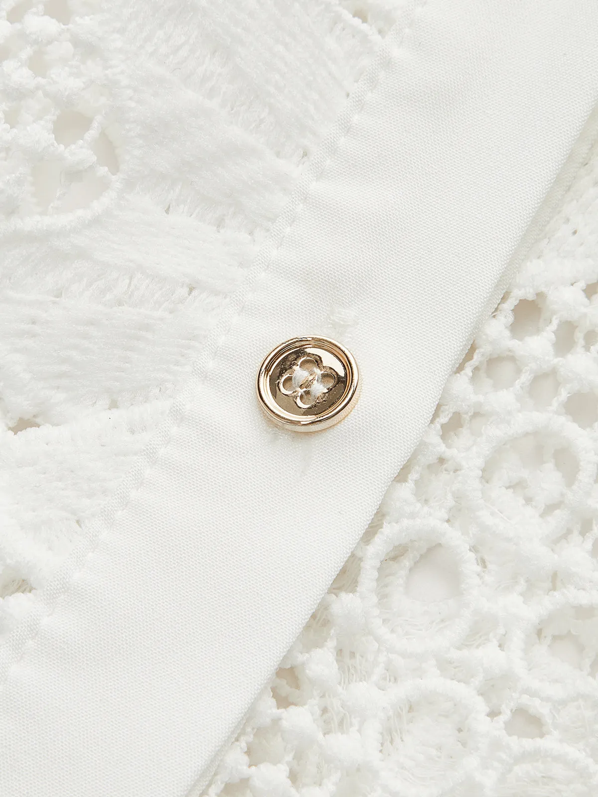 Semi Sheer 3D Flowers Mini Dress sold by COMMENSE product image thumbnail 2