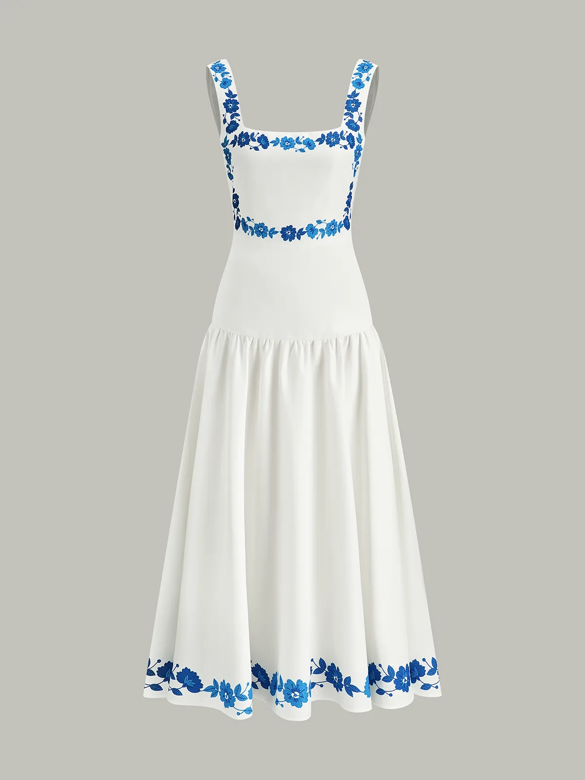 Bow Back Print Midi Dress sold by COMMENSE