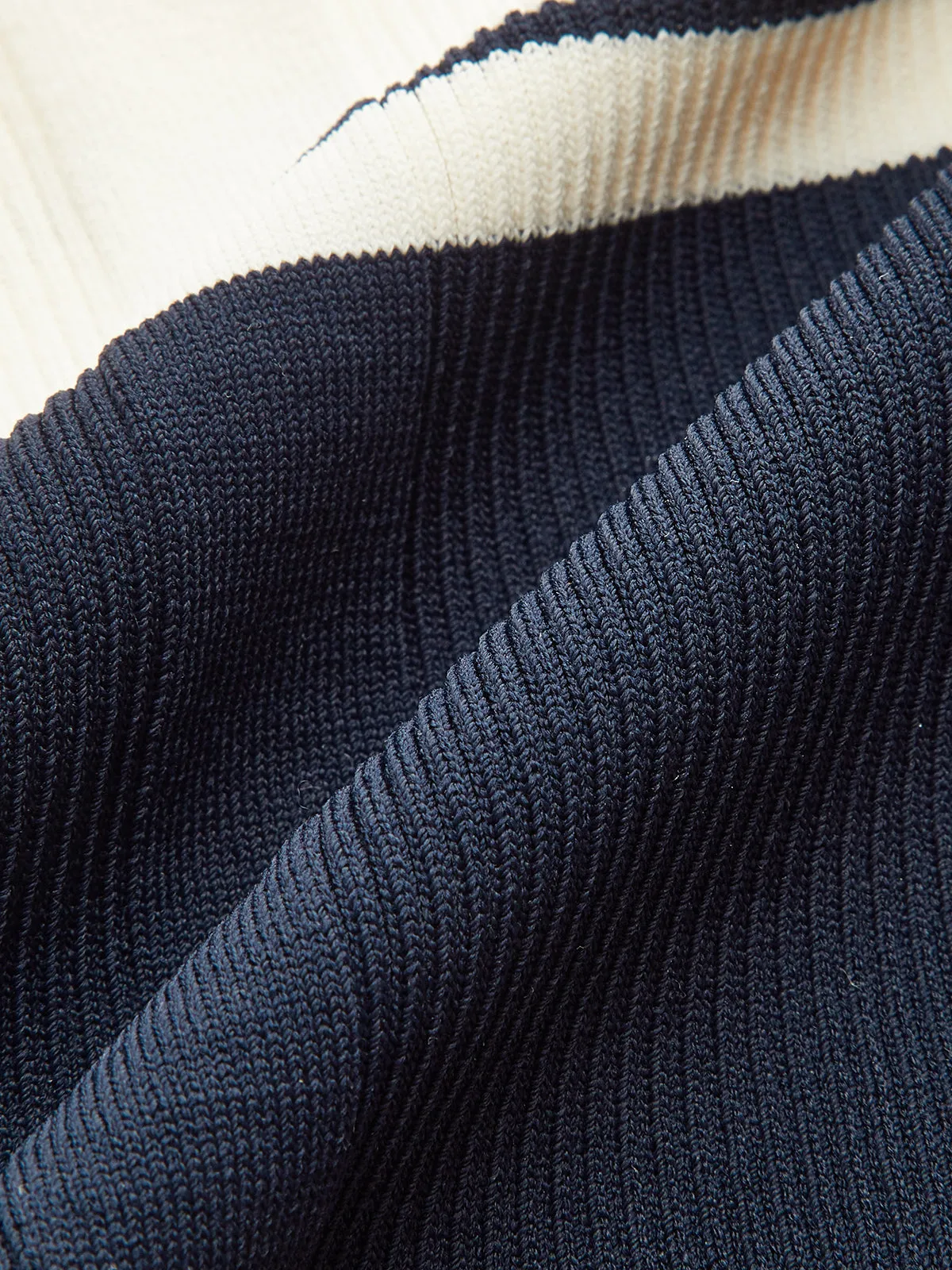 Contrast Color Striped Knit Top sold by COMMENSE product image thumbnail 3