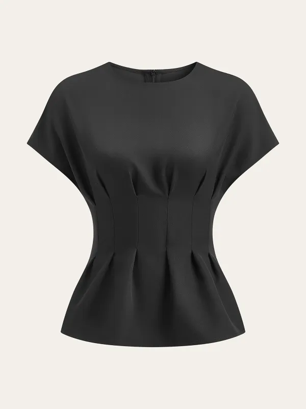 Pleated Waist Top sold by COMMENSE
