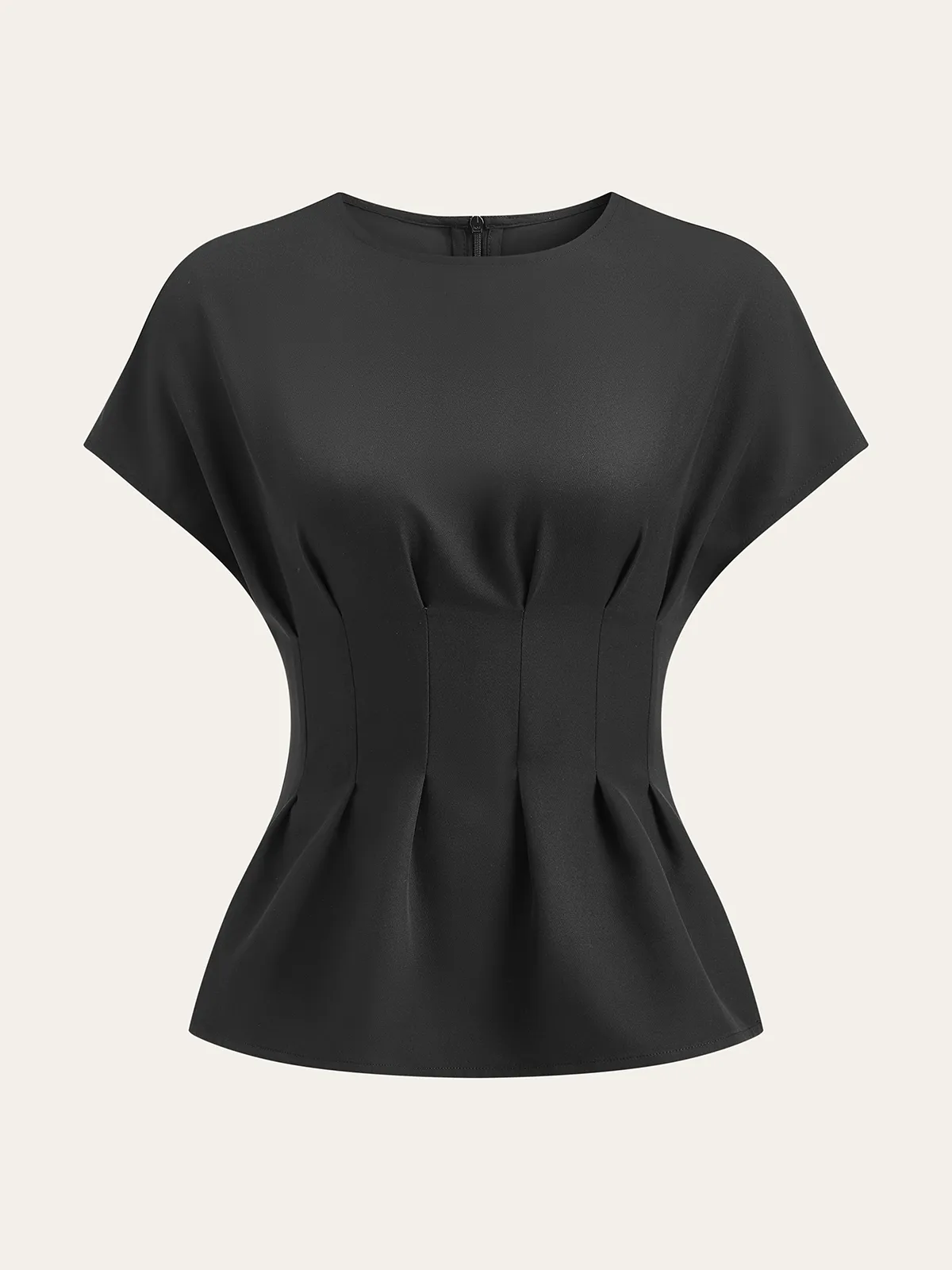 Pleated Waist Top sold by COMMENSE