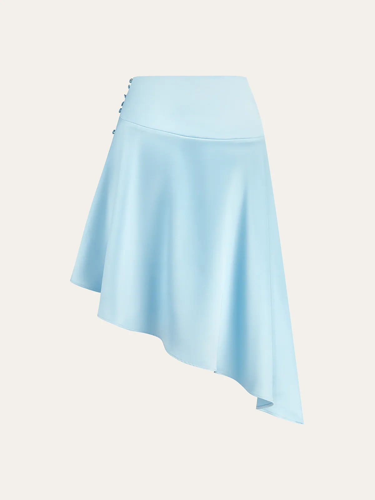 Asymmetrical Skirt with Side Buttons sold by COMMENSE product image thumbnail 3
