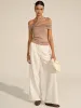 Asymmetrical Twist Off-Shoulder Top sold by COMMENSE