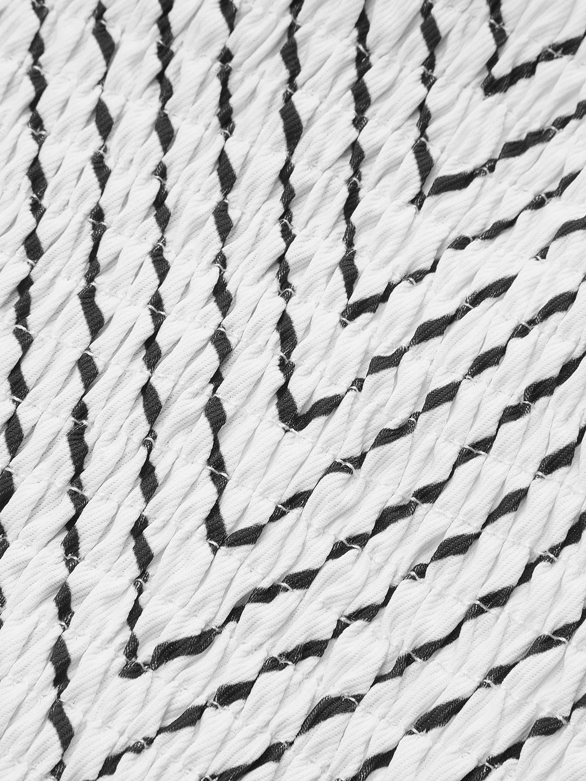 Striped Peplum Top with Contrast Straps sold by COMMENSE product image thumbnail 3