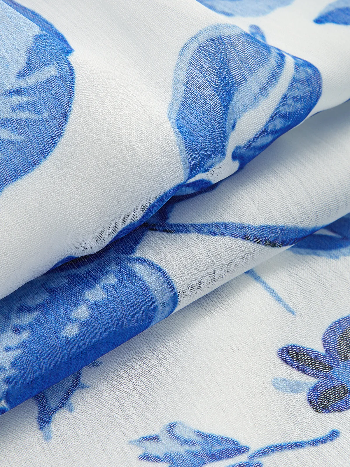 Belted Ruffled Floral Print Maxi Dress sold by COMMENSE product image thumbnail 4