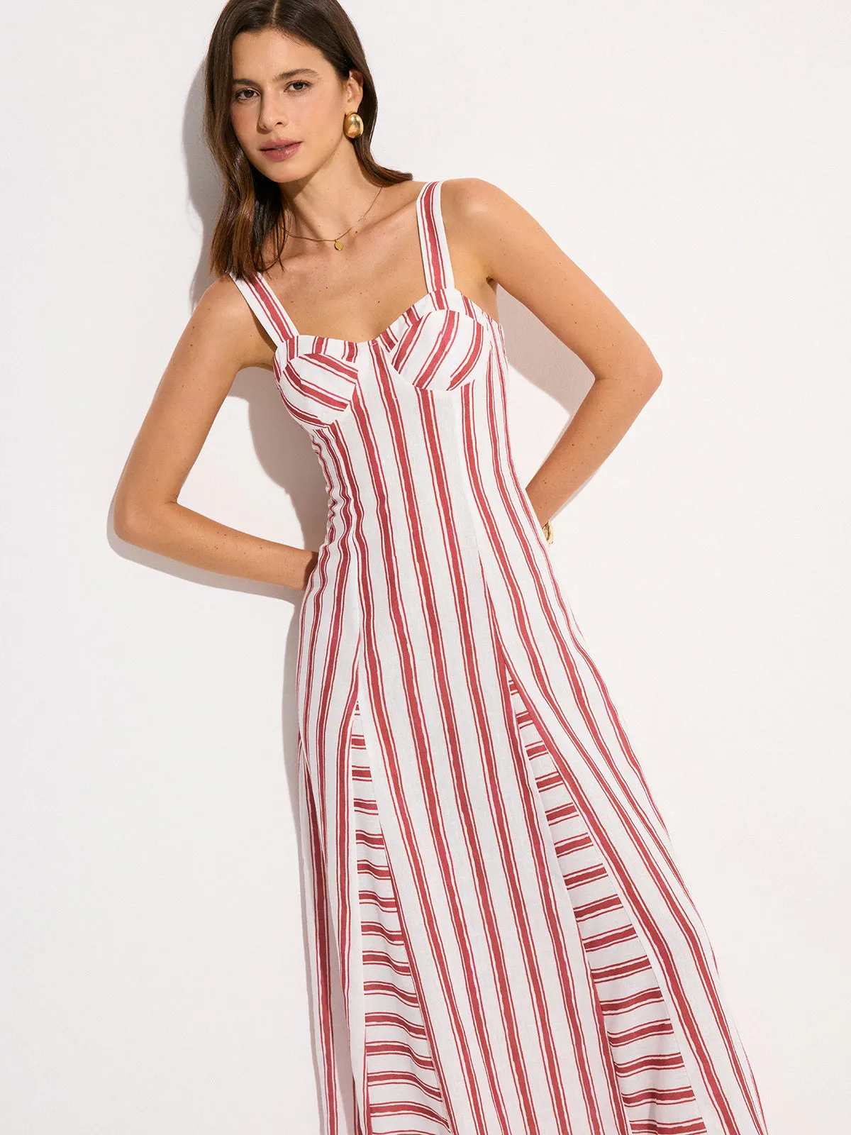 Striped Maxi Dress sold by COMMENSE product image thumbnail 3