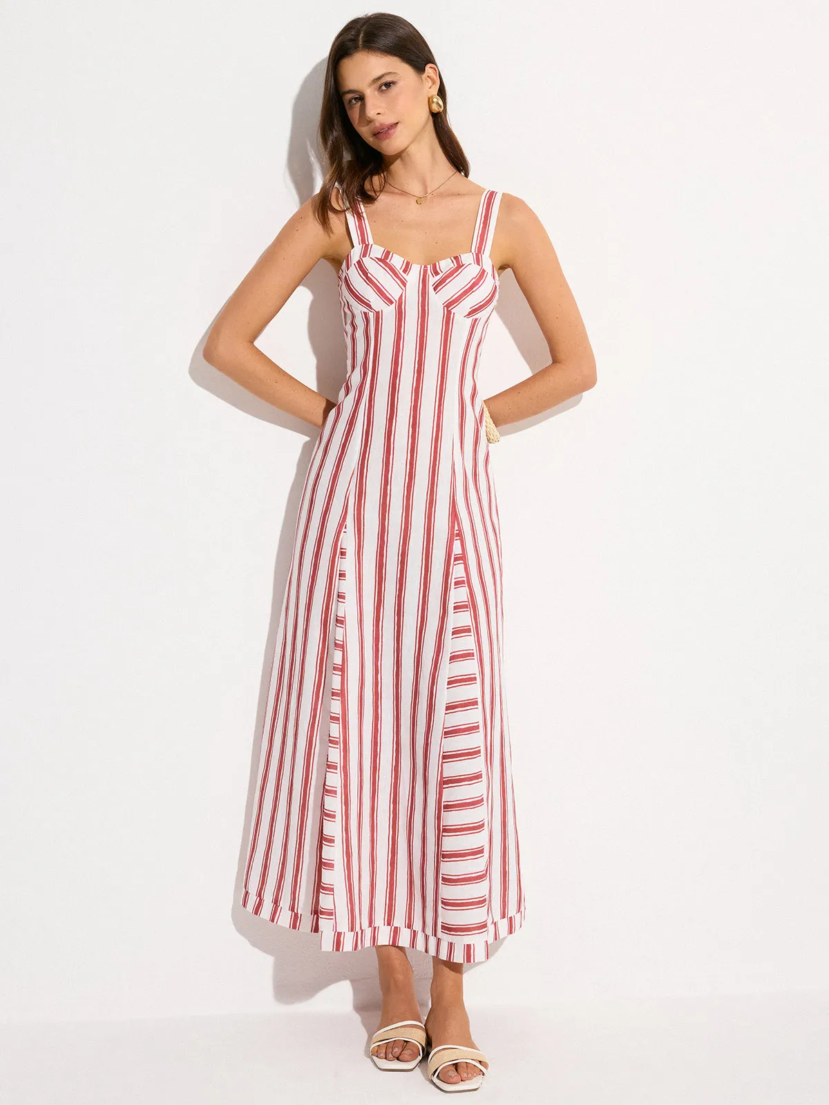 Striped Maxi Dress sold by COMMENSE product image thumbnail 4
