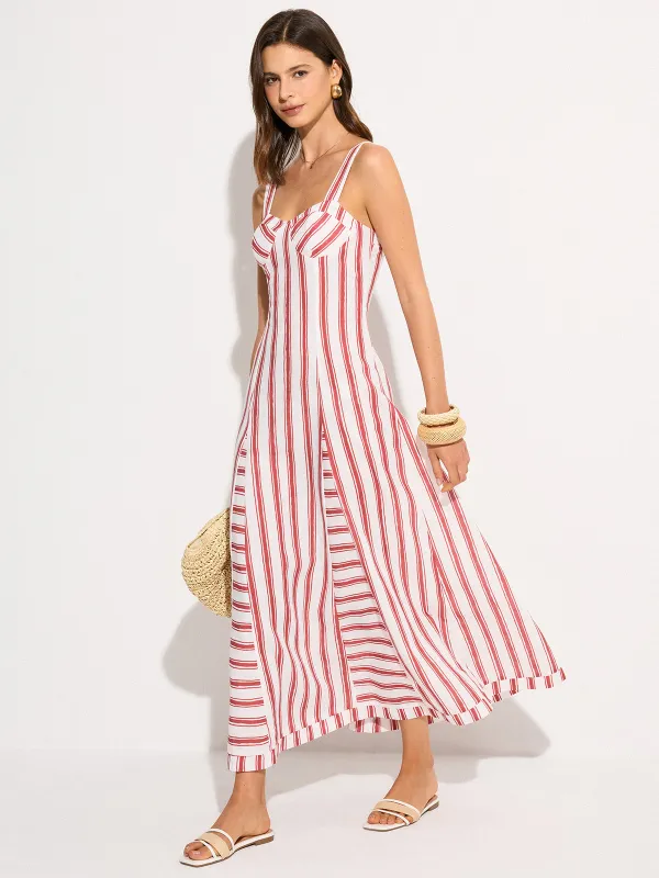 Striped Maxi Dress sold by COMMENSE