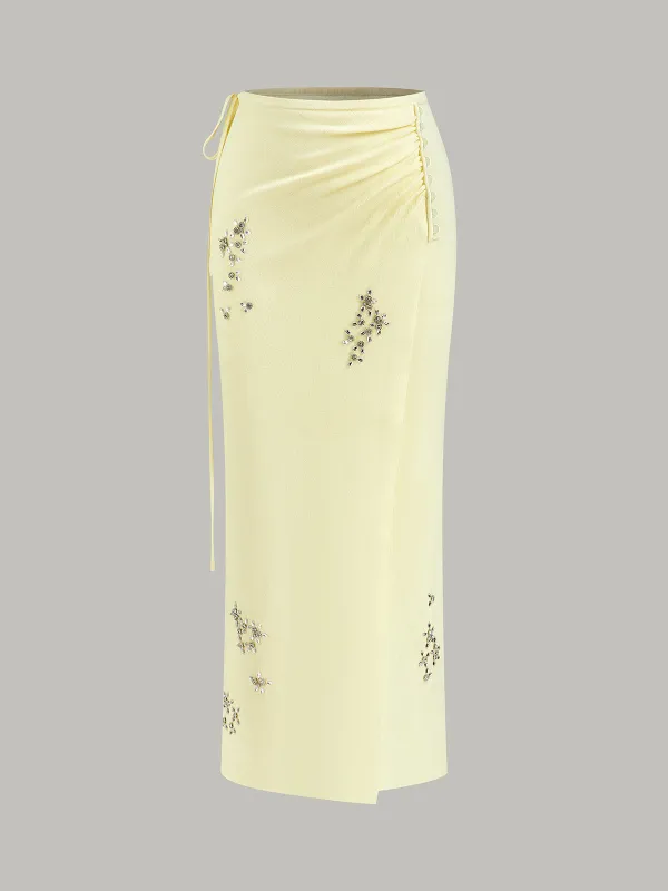 Wrap Skirt with Crystal Embellishments sold by COMMENSE