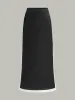 Contrast Trim Skirt Set sold by COMMENSE