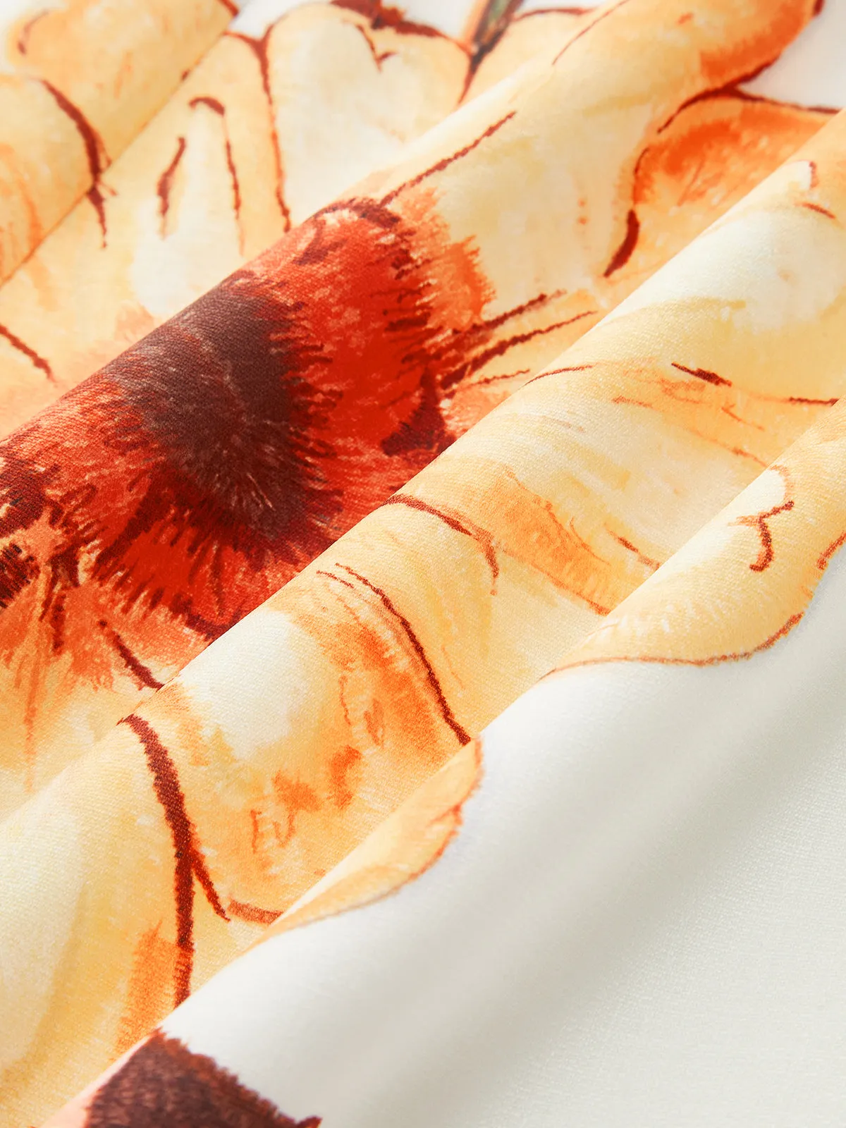 Floral Print Halter Neck Maxi Dress sold by COMMENSE product image thumbnail 4