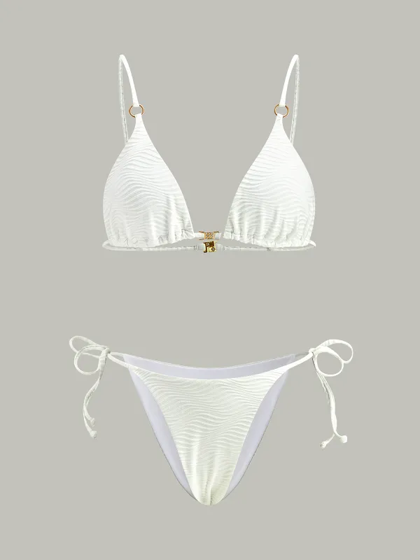 Textured Bikini Set sold by COMMENSE