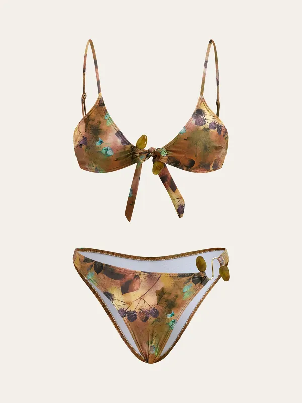Floral Print Bikini Set sold by COMMENSE