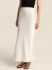Satin Mermaid Midi Skirt sold by COMMENSE