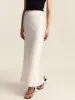 Satin Mermaid Midi Skirt sold by COMMENSE