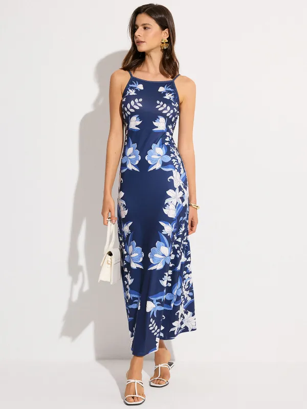 Floral Print Maxi Dress sold by COMMENSE