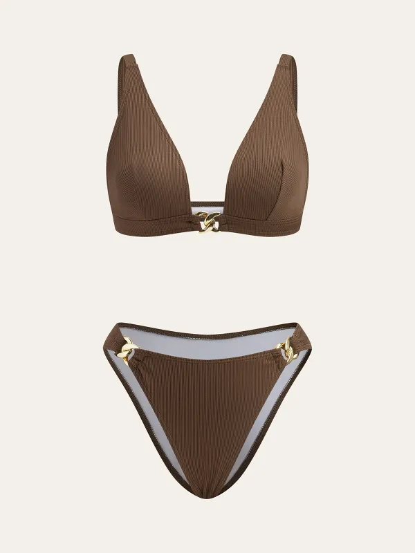Metal Decor Bikini Set sold by COMMENSE