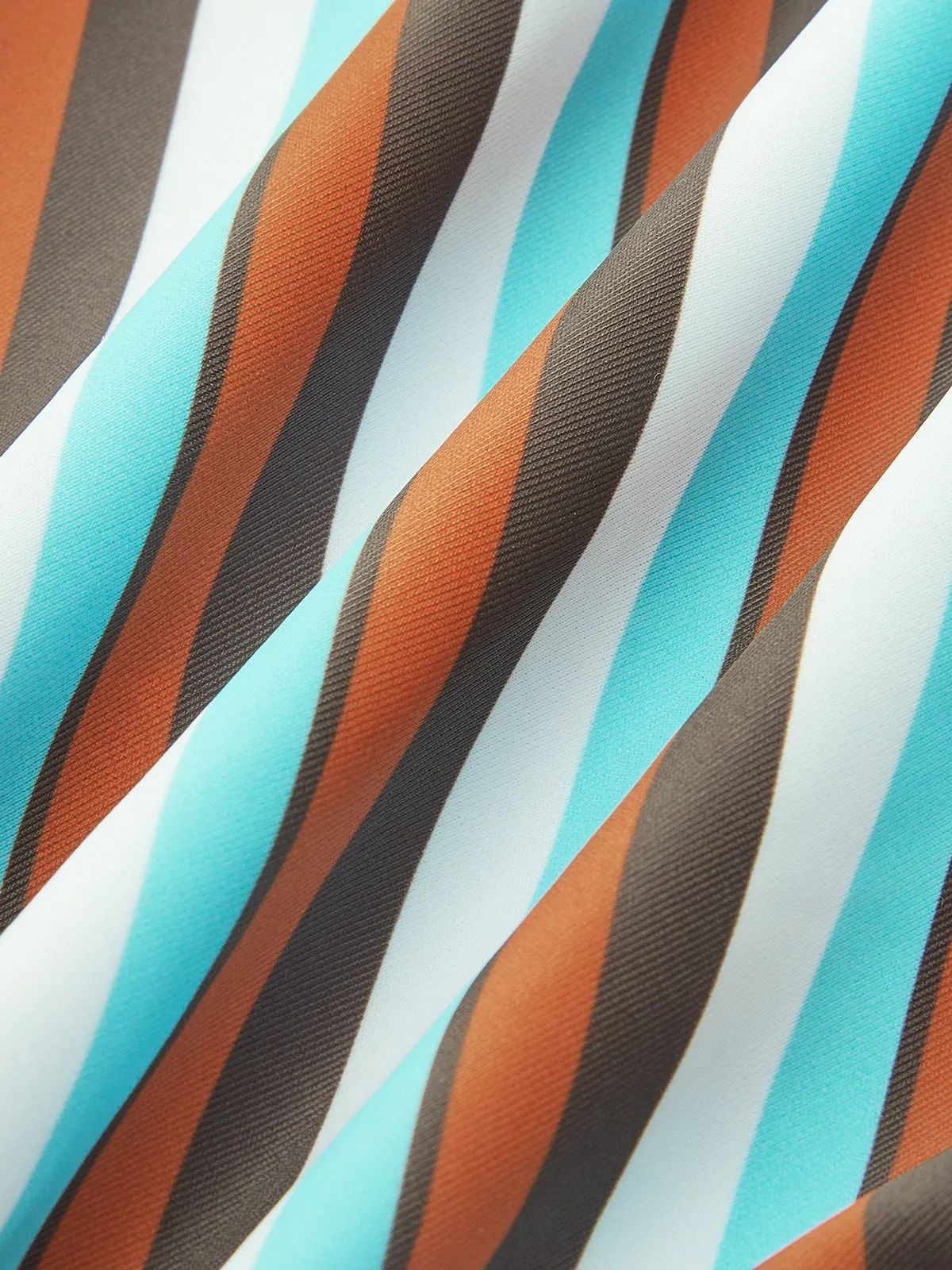 Asymmetrical Striped Belted One-Piece Swimsuit sold by COMMENSE product image thumbnail 3