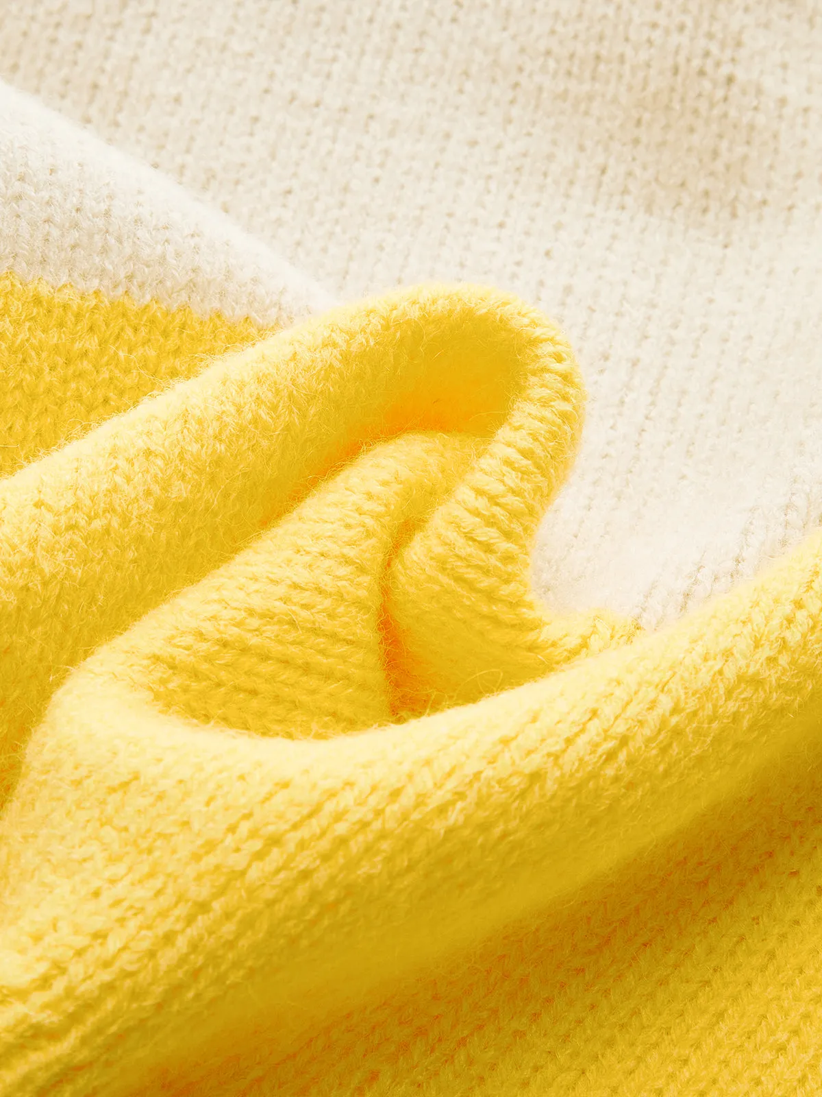 Knitted Colorblock Sweater Vest sold by COMMENSE product image thumbnail 2