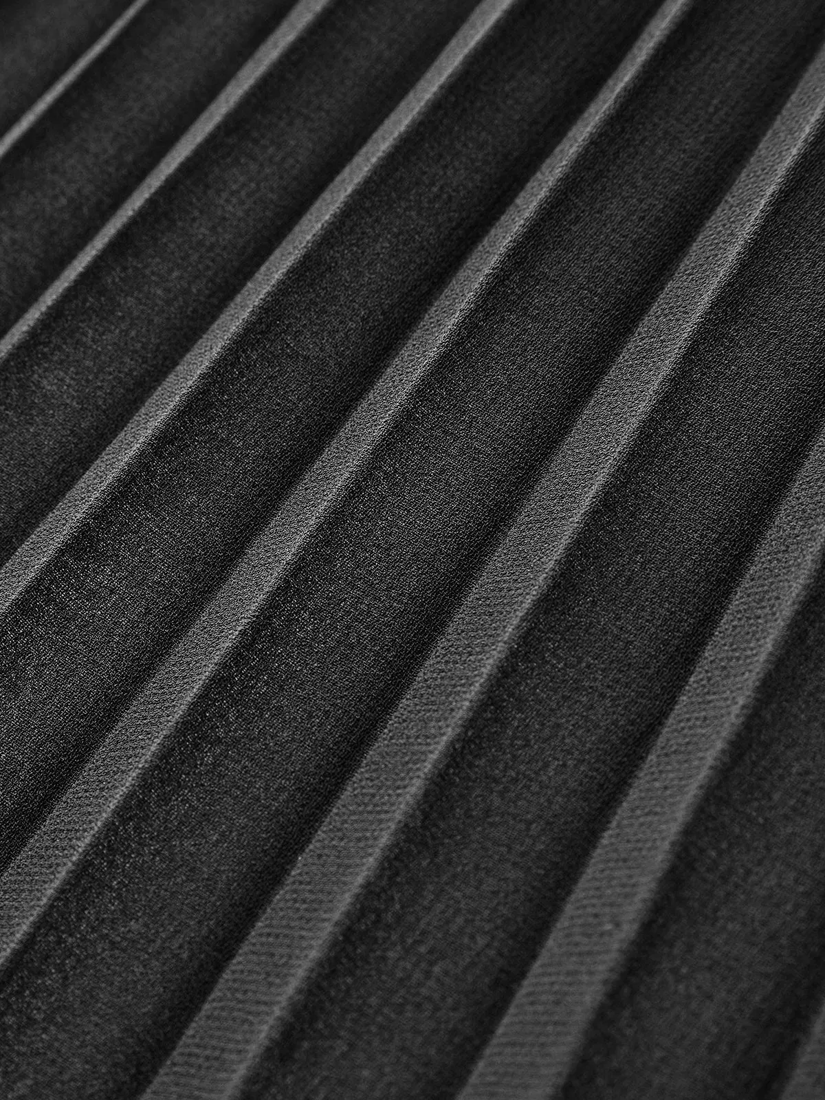 Pleated Mesh Hem Midi Skirt sold by COMMENSE product image thumbnail 5