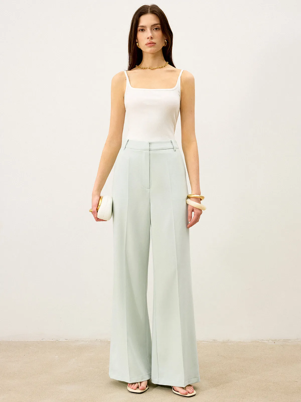 High-Waisted Wide-Leg Pants sold by COMMENSE product image thumbnail 2