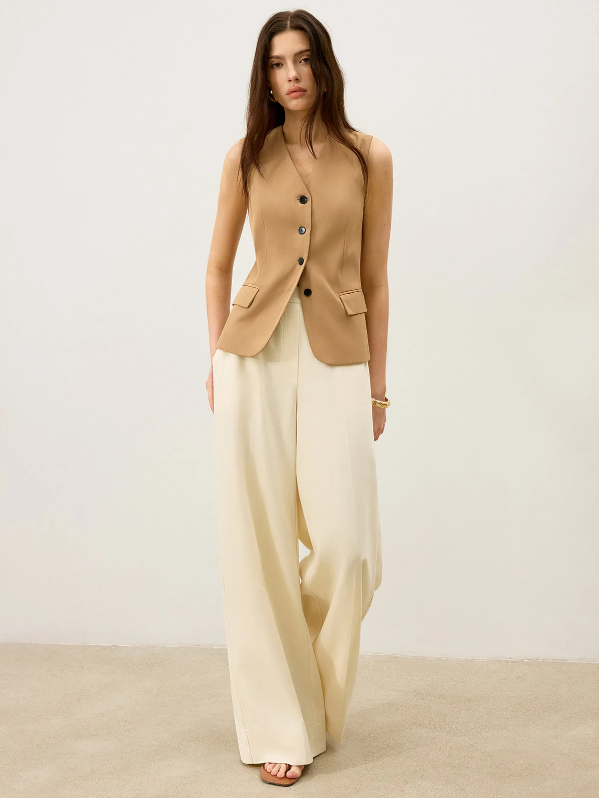 Pocketed Wide-Leg Pants sold by COMMENSE product image thumbnail 3