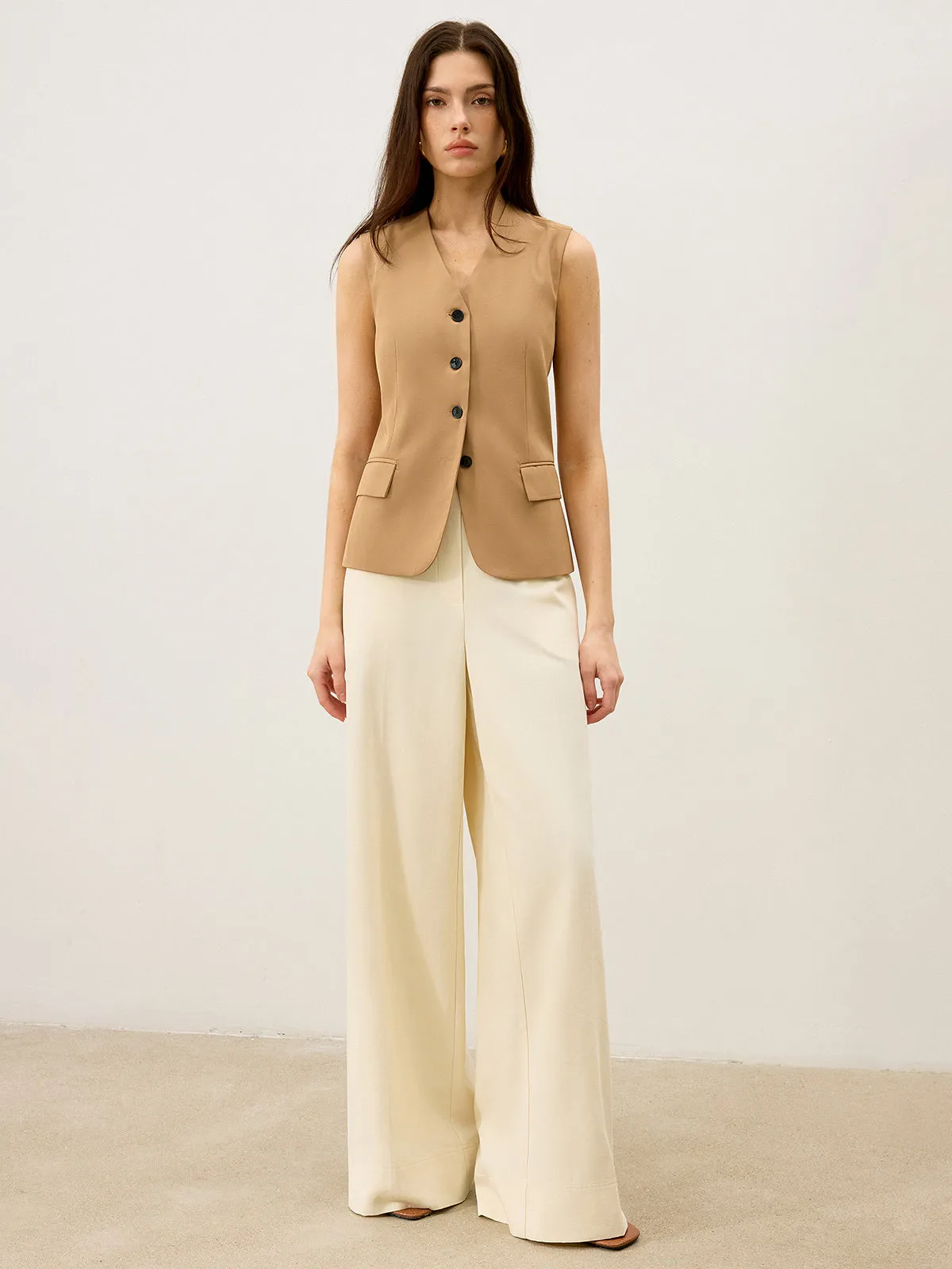 Pocketed Wide-Leg Pants sold by COMMENSE product image thumbnail 2