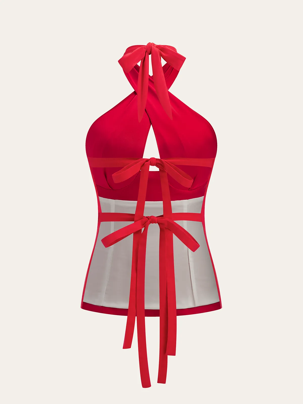 Cross Halter Backless Top sold by COMMENSE product image thumbnail 3