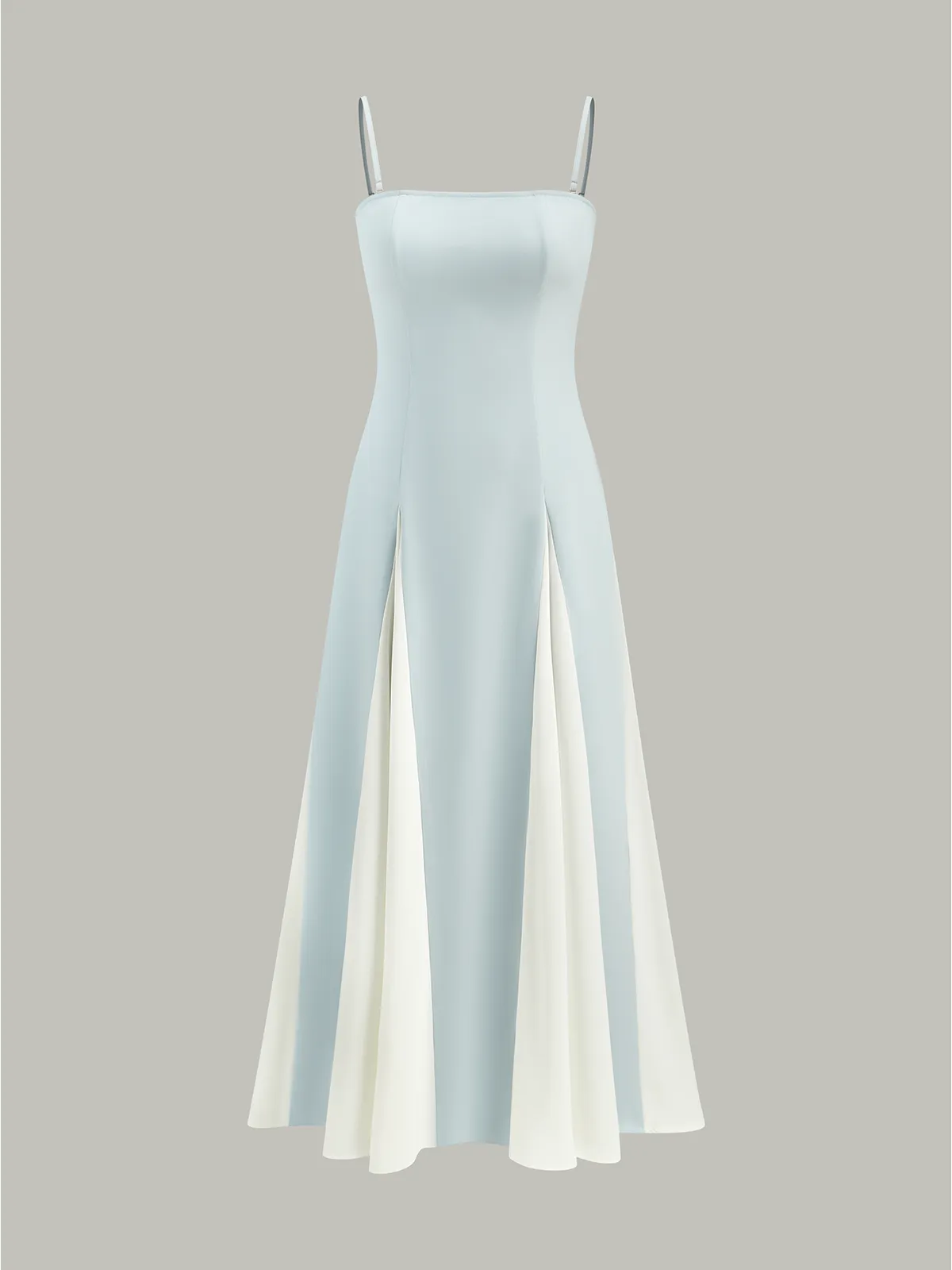 Color Block Detachable Strap Maxi Dress sold by COMMENSE product image thumbnail 2