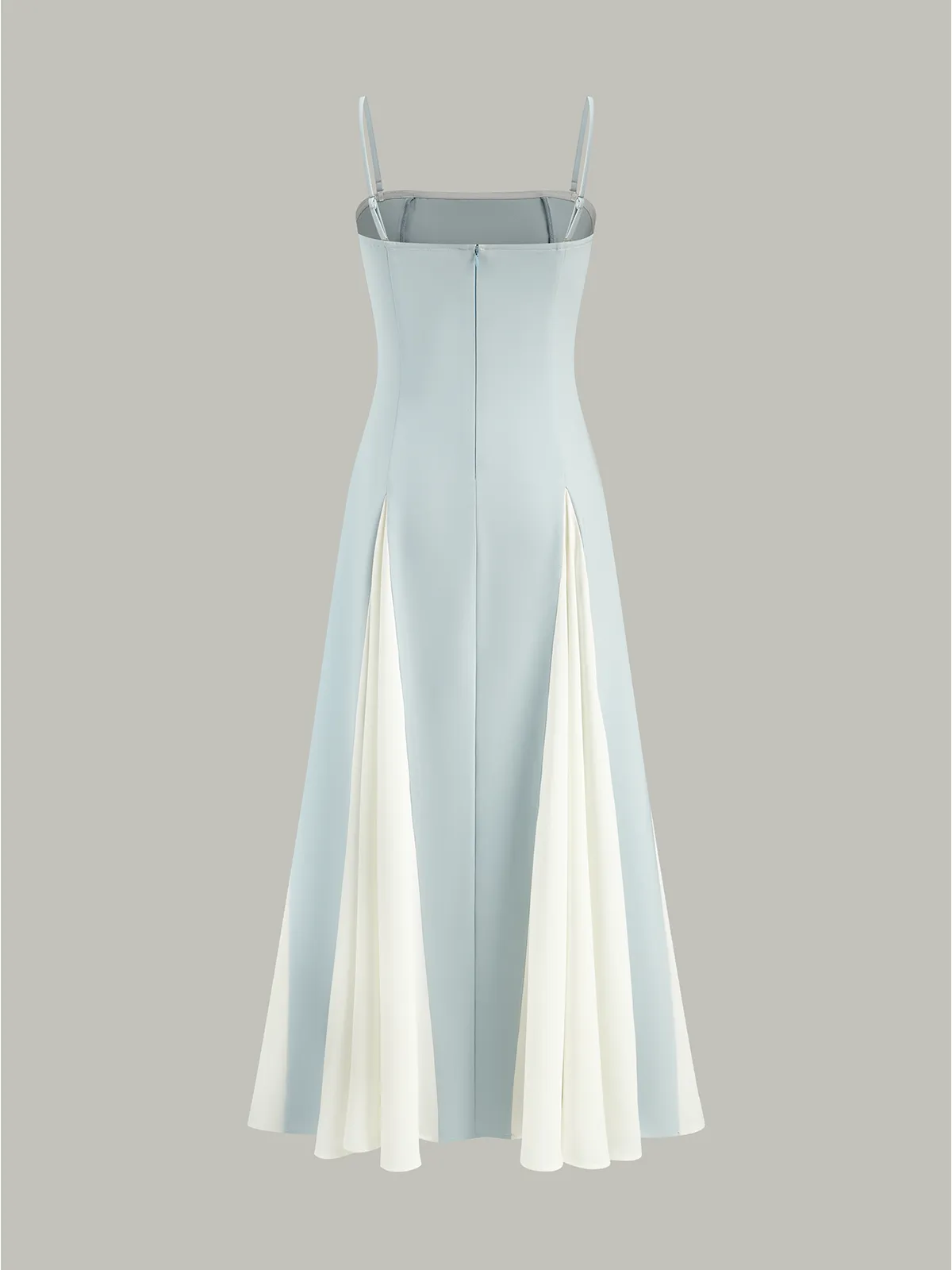Color Block Detachable Strap Maxi Dress sold by COMMENSE product image thumbnail 4
