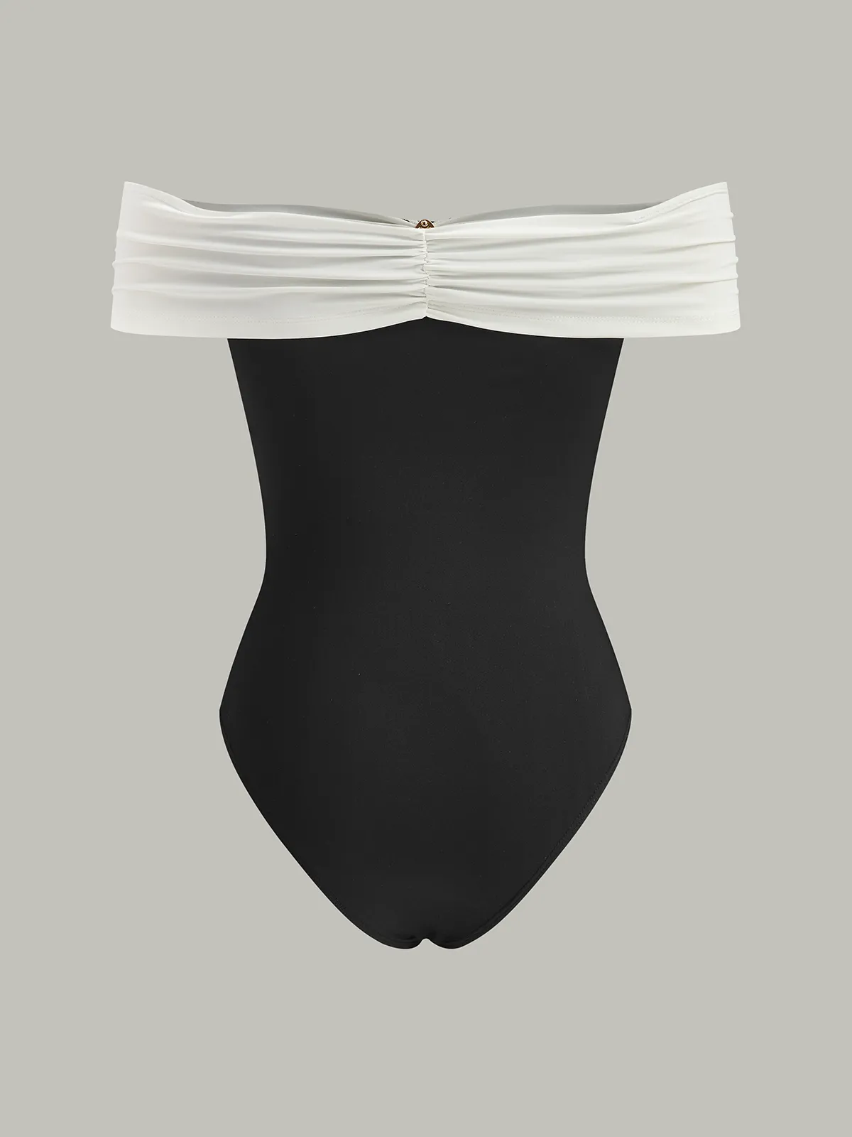 Metal Decor Off-Shoulder Bodysuit sold by COMMENSE product image thumbnail 4