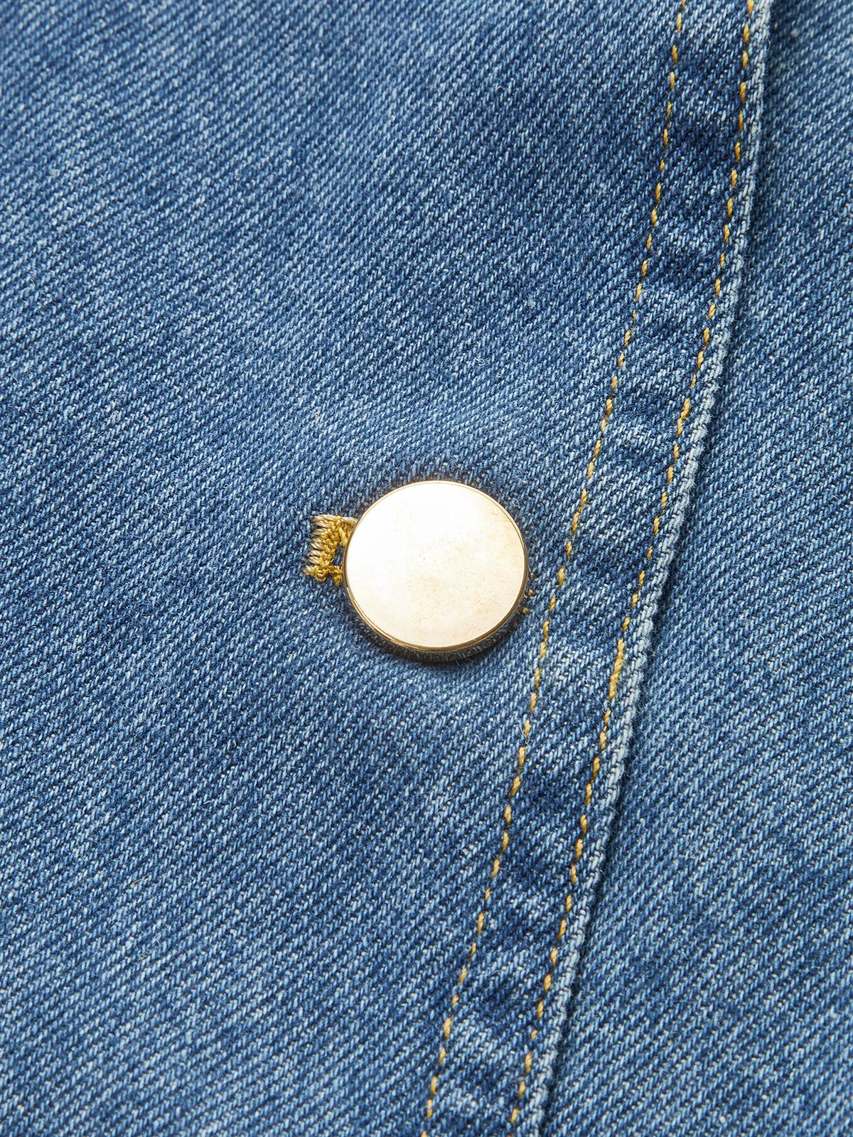 Button-Front Denim Vest sold by COMMENSE product image thumbnail 3