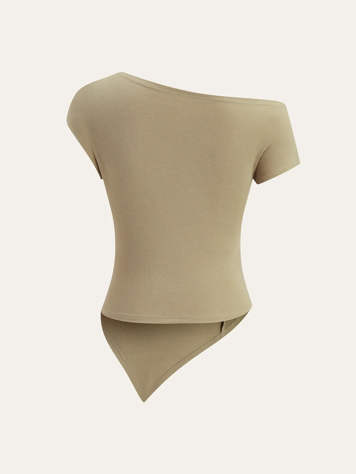 Asymmetrical Off-Shoulder Top sold by COMMENSE product image thumbnail 2