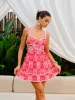 Cut-Out Detail Print Dress sold by COMMENSE