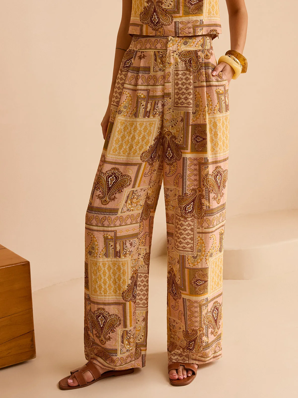 Ethnic Print Pants Set sold by COMMENSE product image thumbnail 5