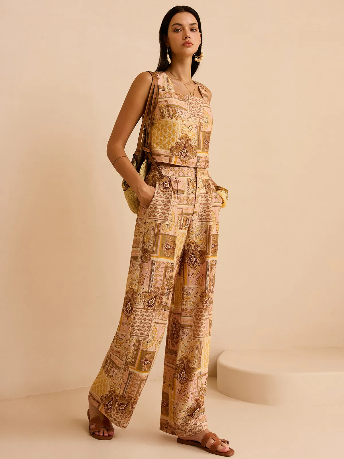 Ethnic Print Pants Set sold by COMMENSE product image thumbnail 2