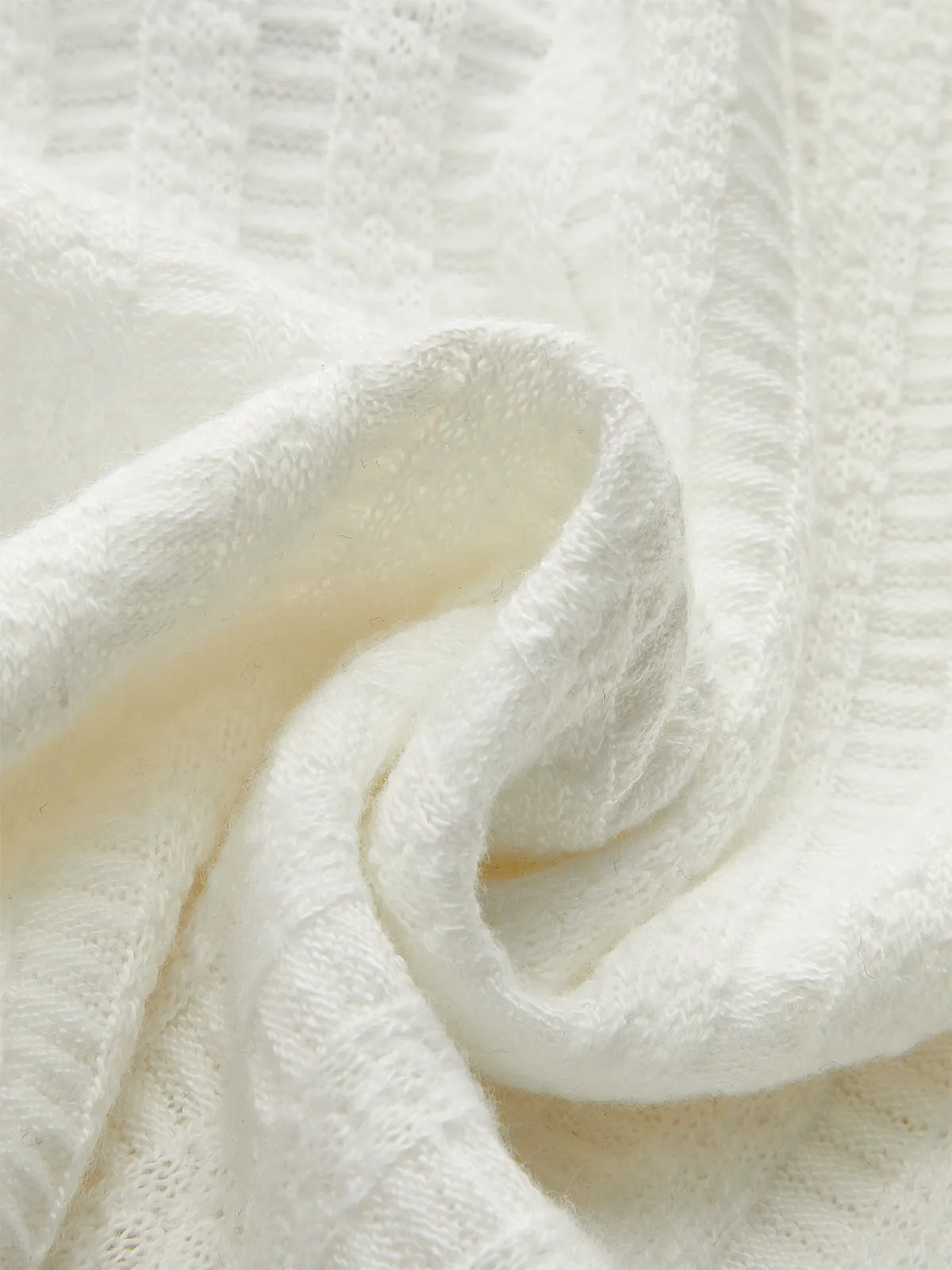 Denim-Collar Knit Polo Top with Metal Button sold by COMMENSE product image thumbnail 5