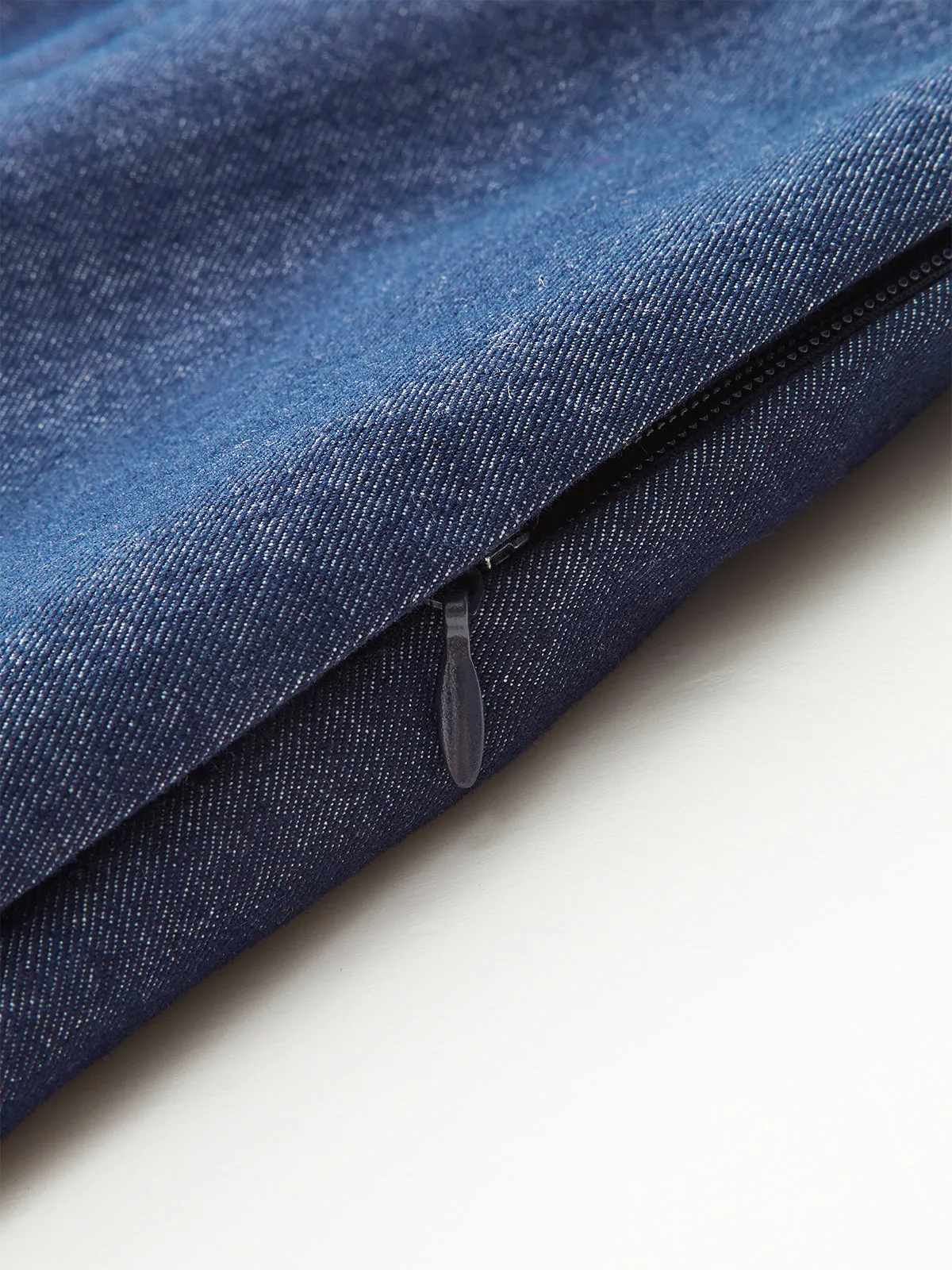 Faux Denim Shorts with Metal Chain Belt sold by COMMENSE product image thumbnail 3