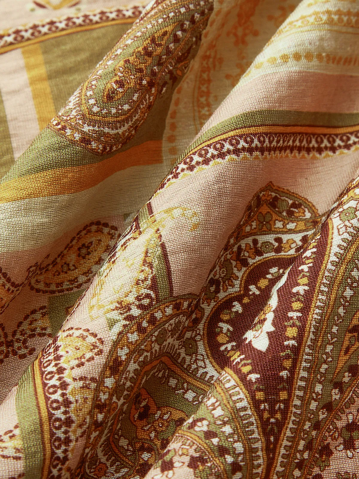 Paisley Print Spaghetti Strap Midi Dress sold by COMMENSE product image thumbnail 3