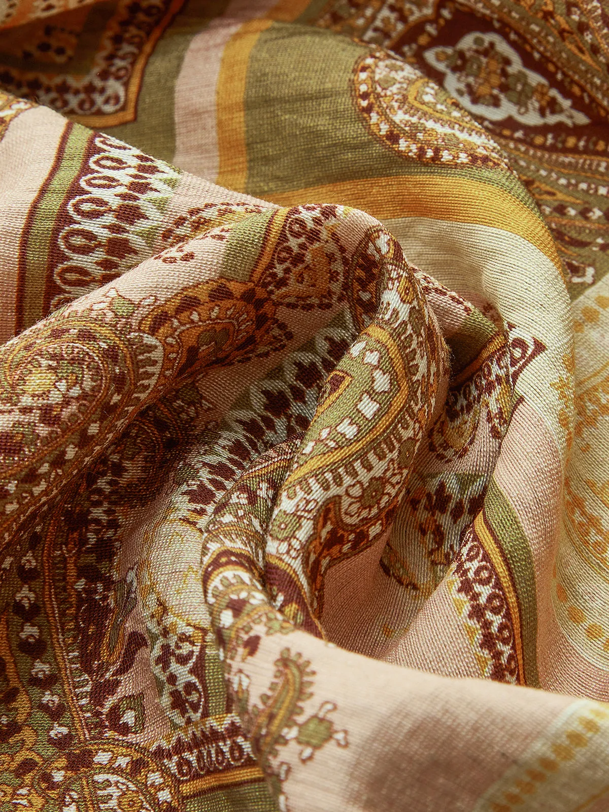 Paisley Print Spaghetti Strap Midi Dress sold by COMMENSE product image thumbnail 4