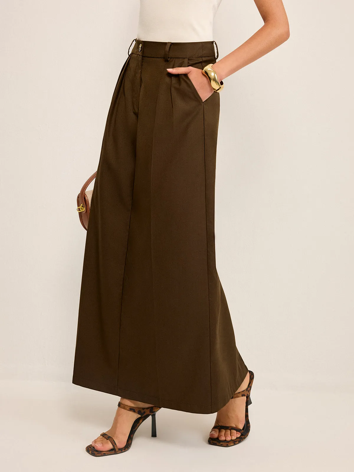 Pocketed High-Waisted Maxi Skirt sold by COMMENSE